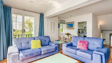 TV, fireplace, DVD player, stereo