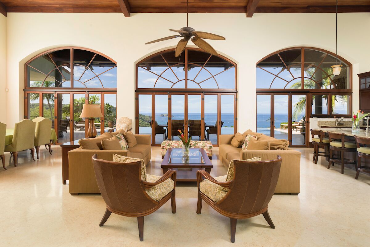 Luxury House, 6 Bedrooms, Private Pool, Ocean View | Living area | 43-inch flat-screen TV with cable channels, TV