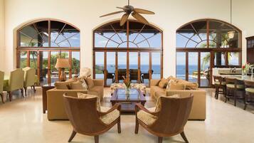Luxury House, 6 Bedrooms, Private Pool, Ocean View | Living area | 43-inch flat-screen TV with cable channels, TV