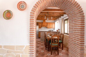Dining - Cozy Holiday Home “La Monticana “ with Sea View, Wi-Fi, Air Conditioning, Pool & Terrace (Frigiliana)