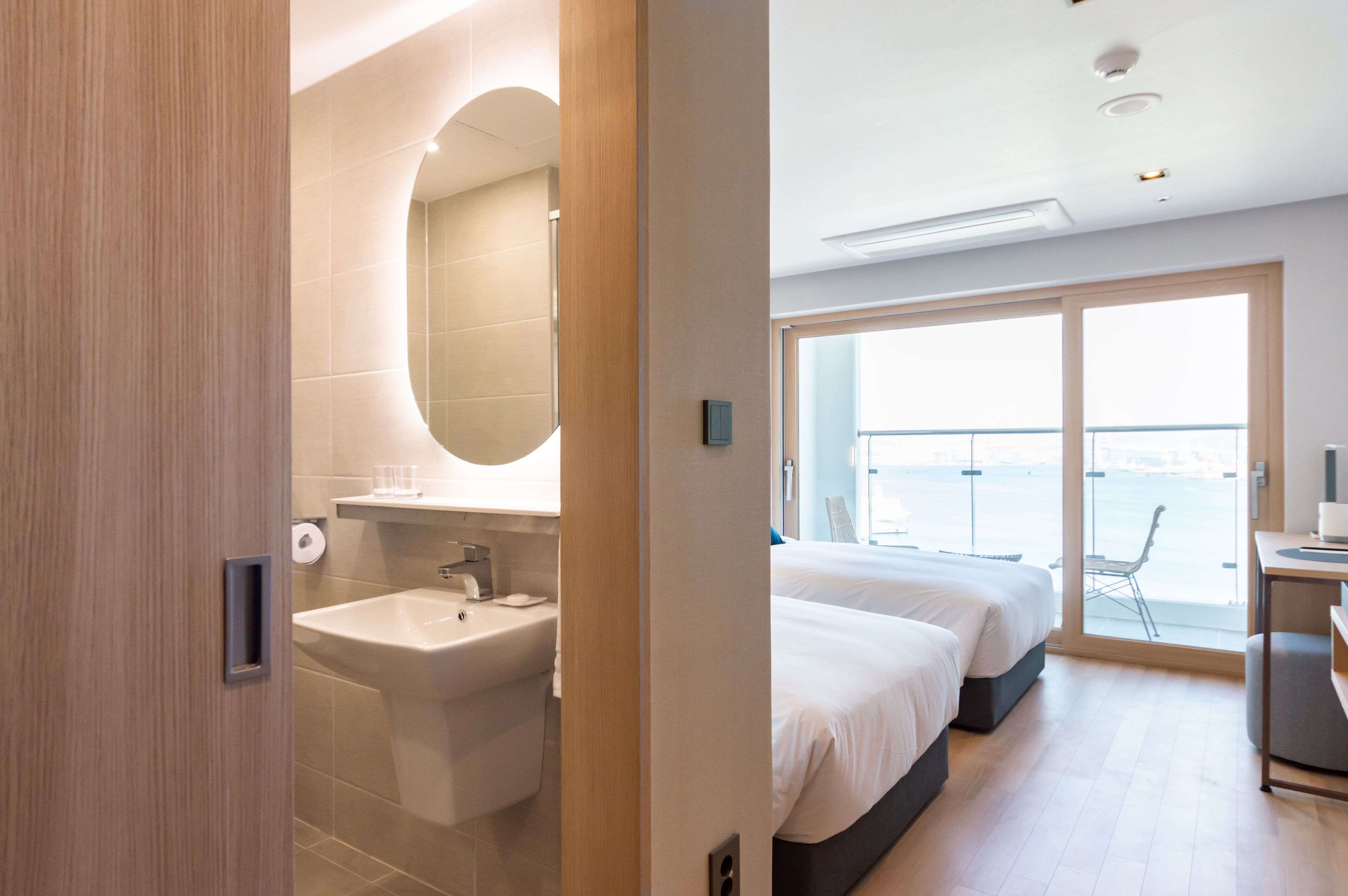 superior terrace twin ocean view | hypo-allergenic bedding, soundproofing, iron/ironing board, free wifi