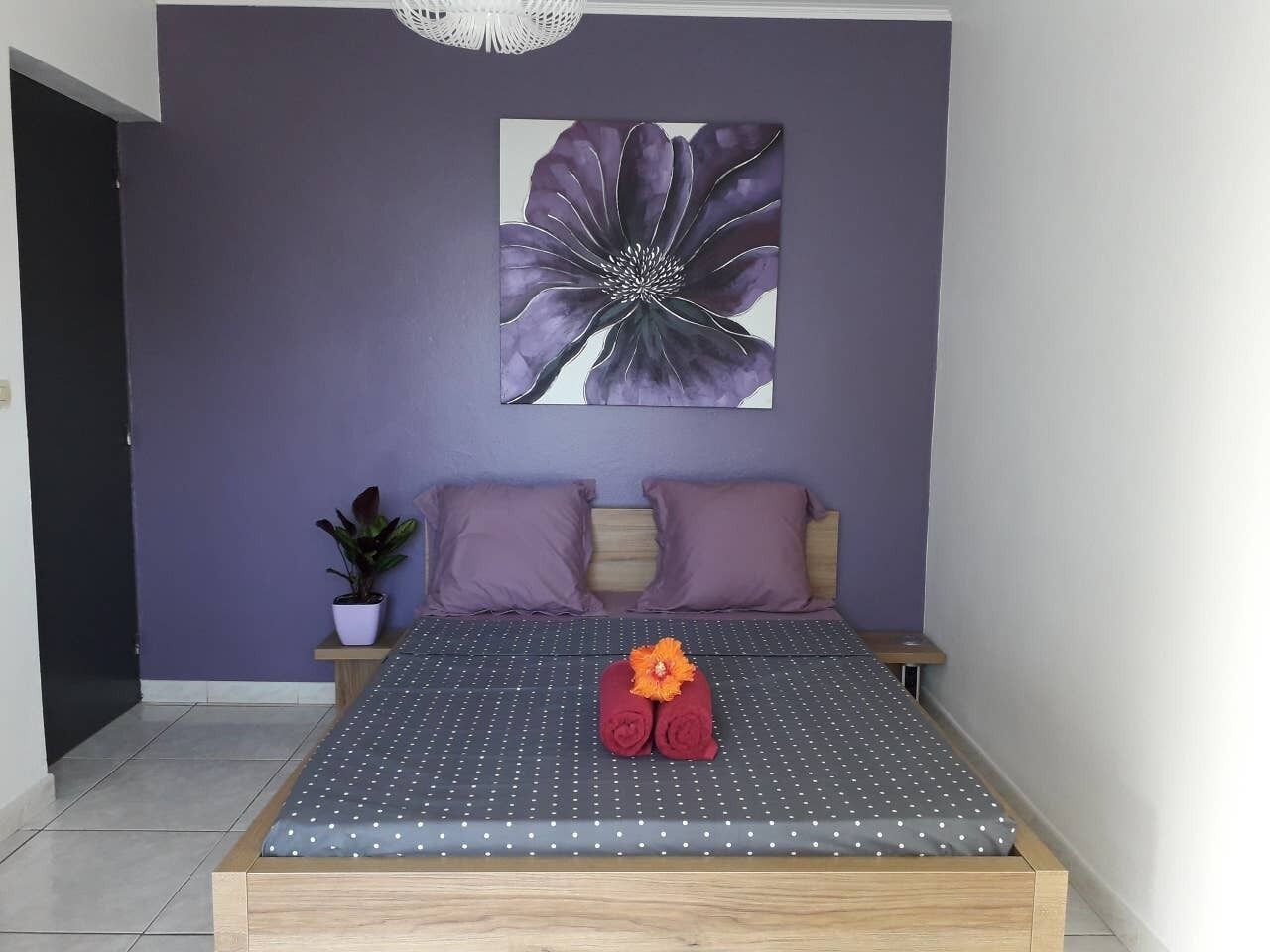 3 chambres, fer et planche à repasser, Wi-Fi, draps fournis