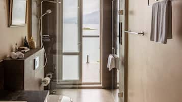 Regadera, regadera tipo lluvia, amenidades de baño de diseñador