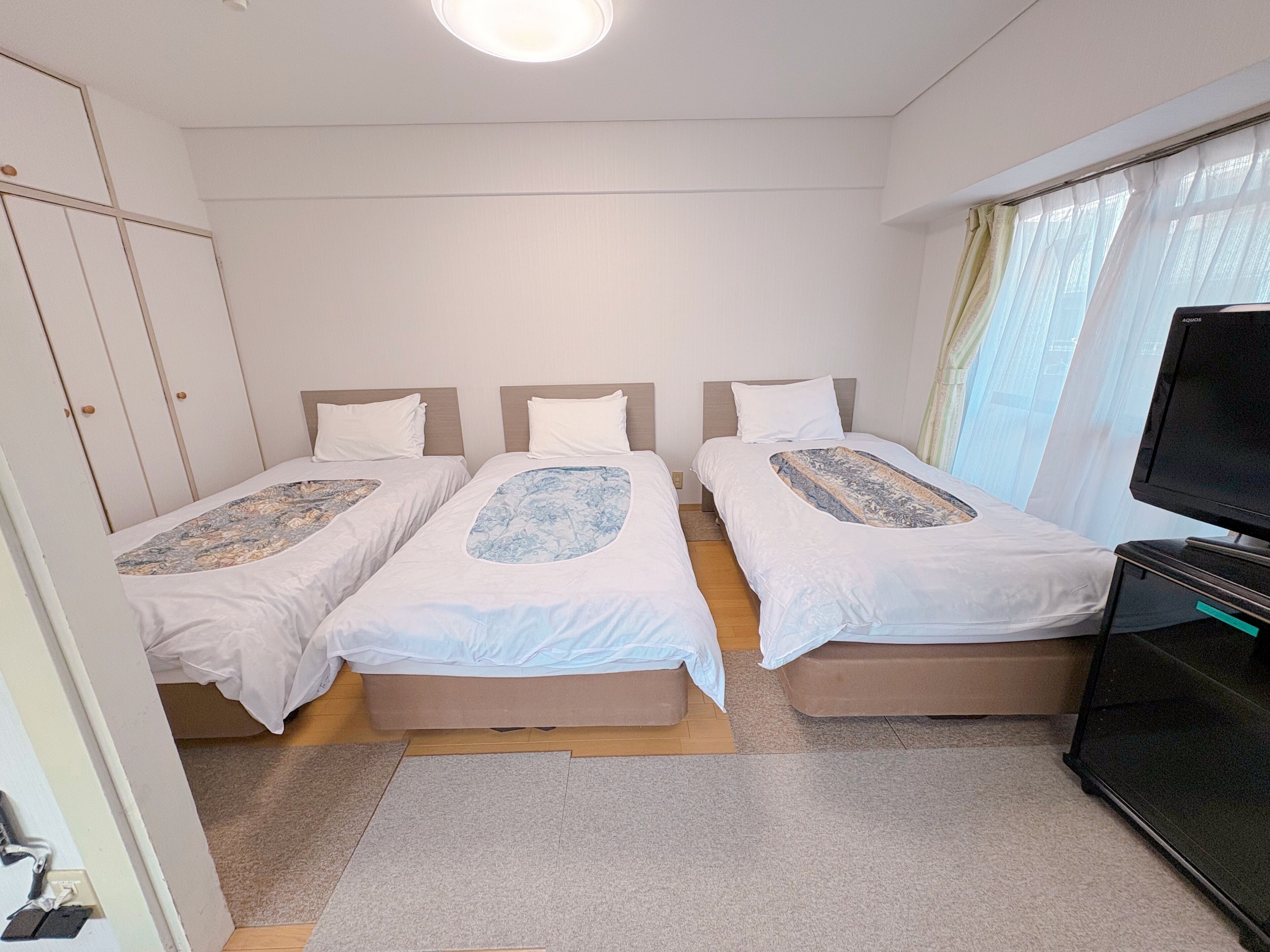 Basic Triple Room, Non Smoking | Desk, free WiFi, bed sheets