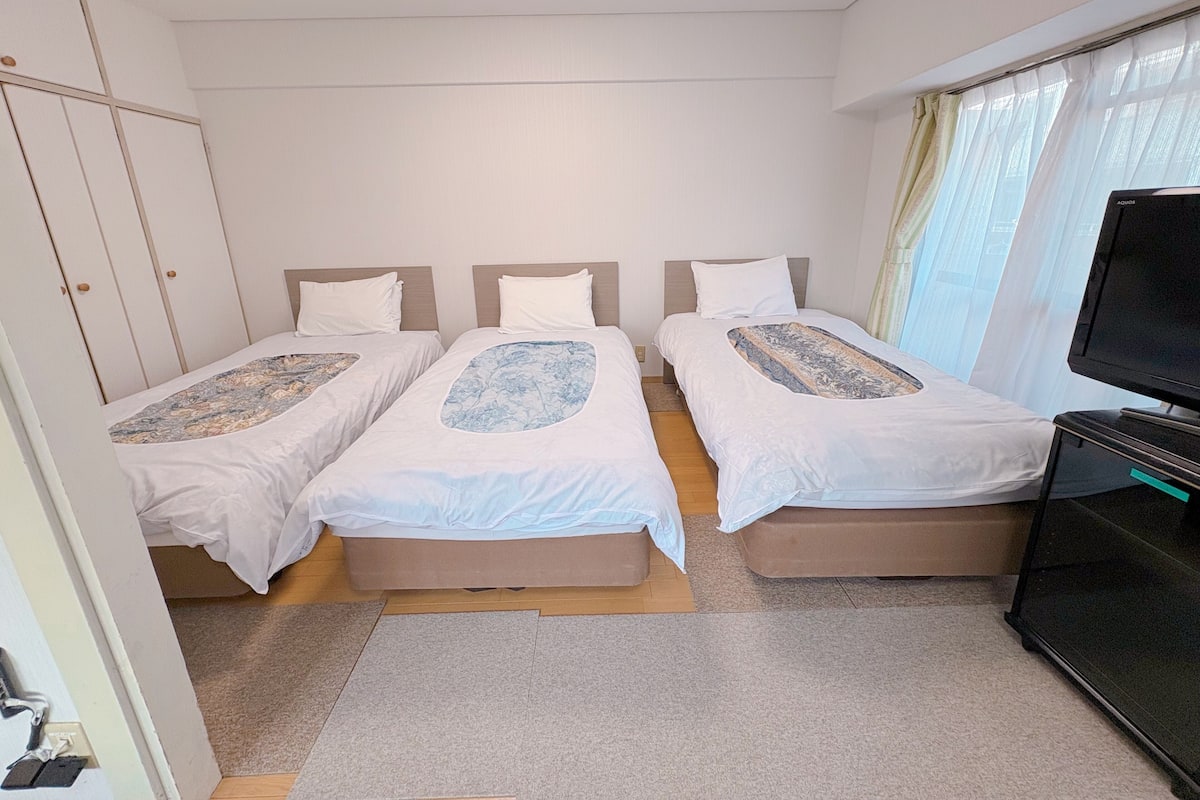 Basic Triple Room, Non Smoking | Desk, WiFi (free), bed sheets