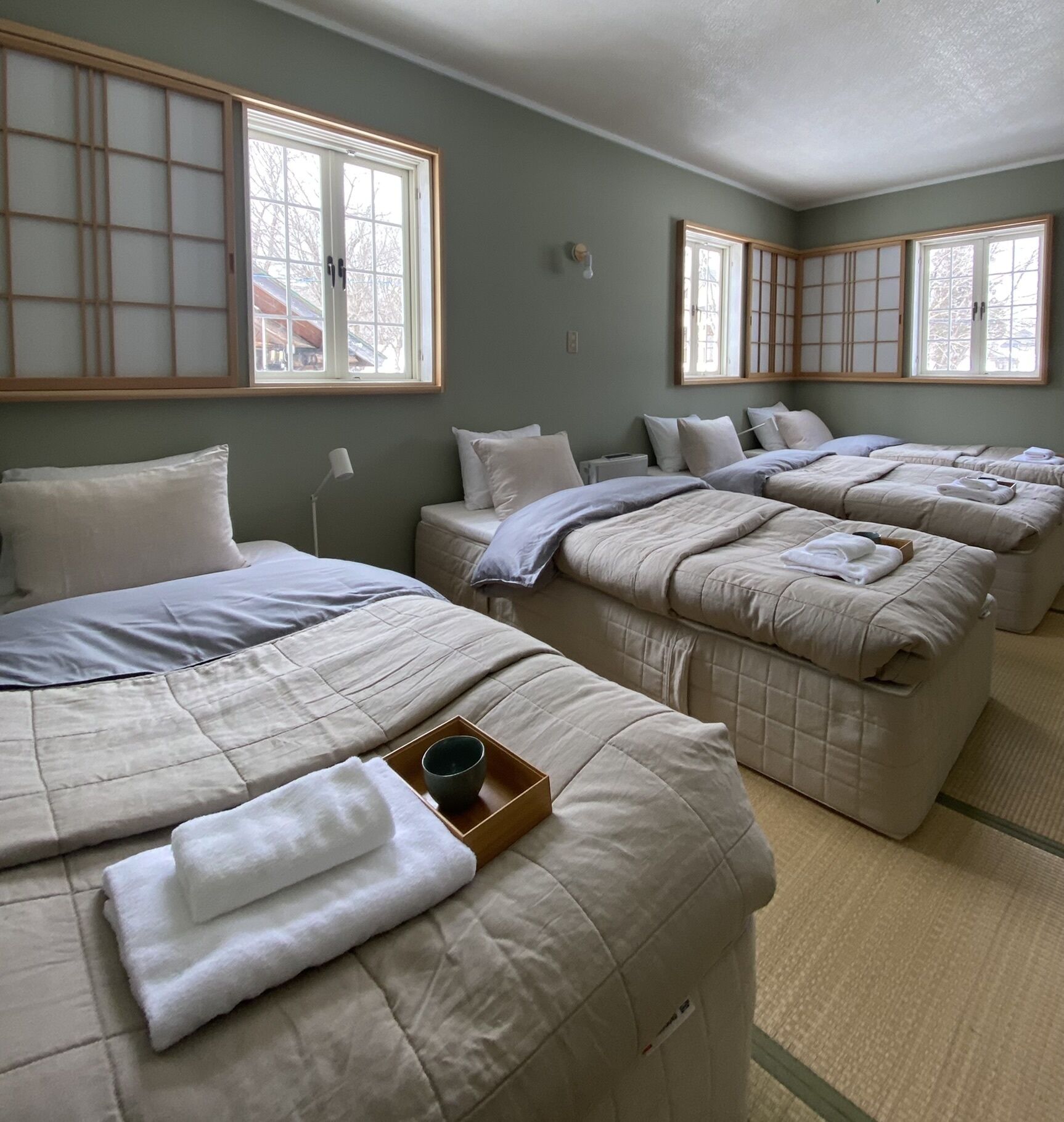 家庭四人房 | 高級寢具、羽絨被、免費無線上網、床單