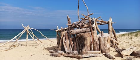 Beach nearby, sun-loungers