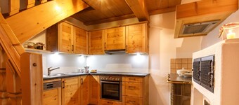 Alm 100 sqm, terrace, kitchen, 2 bedrooms, living room, max 8 persons