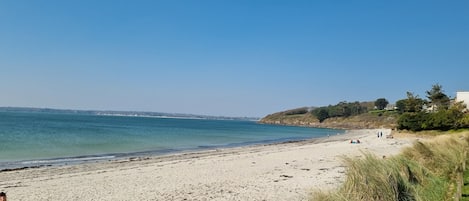 En la playa