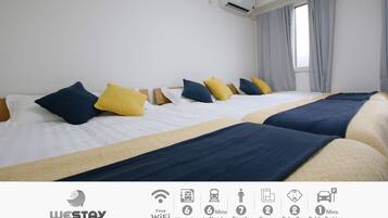 1 bedroom, desk, free WiFi, bed sheets