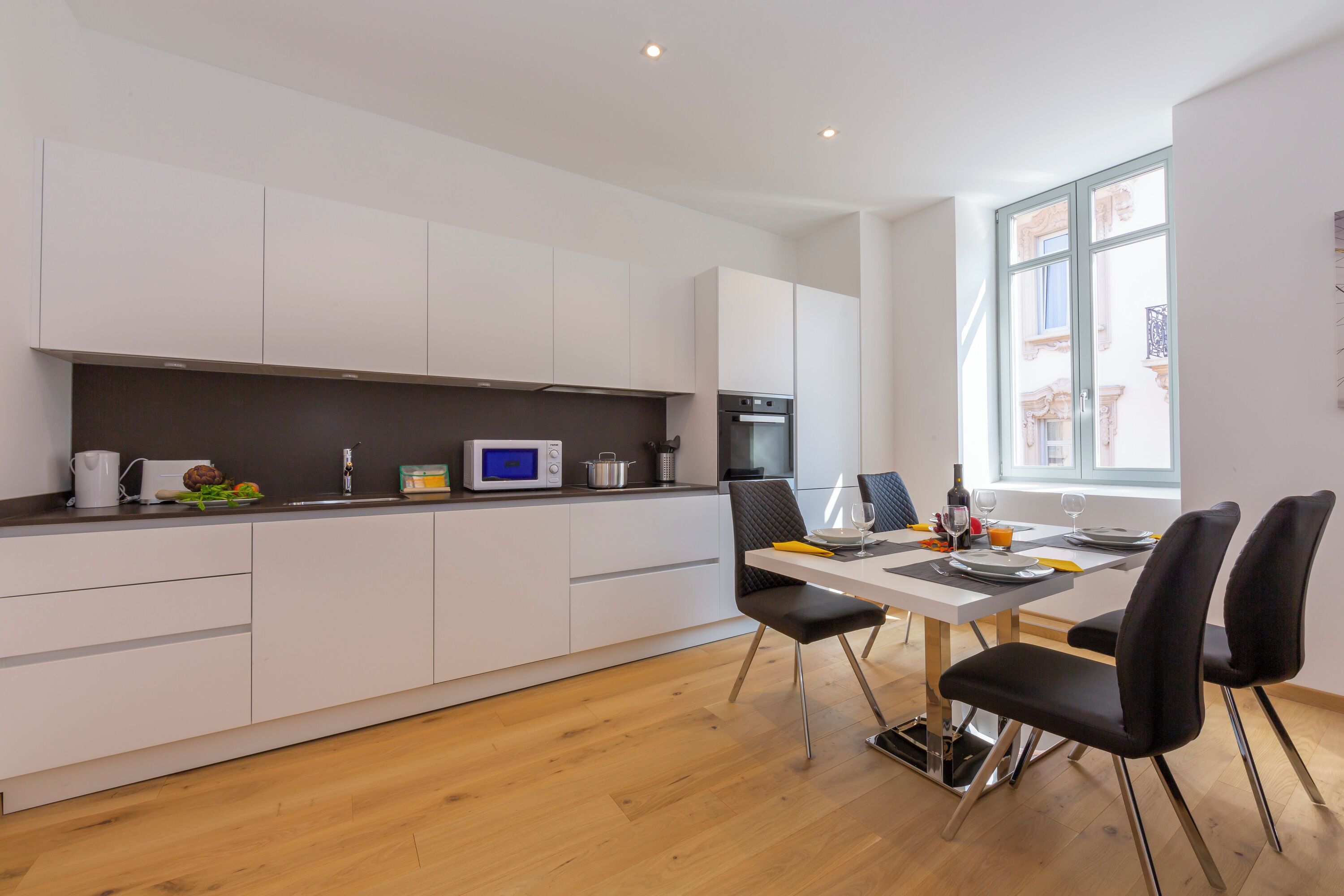 Familienapartment, Mehrere Schlafzimmer (Heart of Lugano) | Speisen