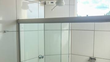 Superior Quadruple Room, Multiple Beds | Bathroom | Shower, towels, toilet paper