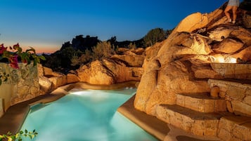 A heated pool