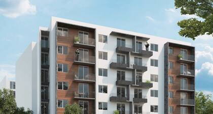 Centrico Departamento con roof garden privado edificio nuevo 2 recamaras