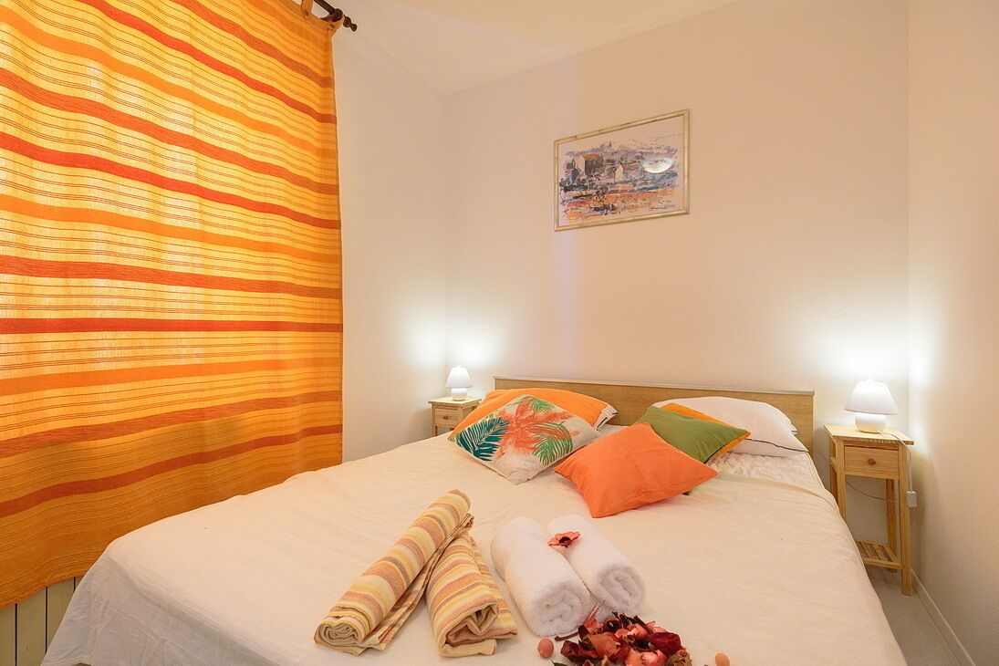 Leilighet – standard, 2 soverom, balkong | 2 soverom, wi-fi (inkludert) og sengetøy