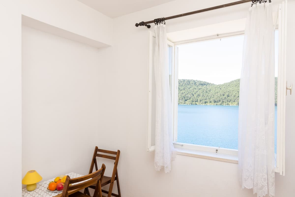 Habitación básica, 1 cama Queen size, vista al mar | Vista desde la habitación