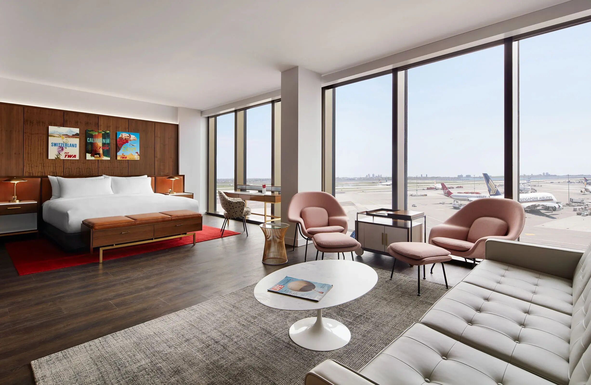 Presidential Suite (Runway View) | Premium bedding, down comforters, in-room safe, desk