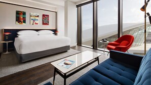 Executive Suite, 1 King Bed (Historic TWA View) | Premium bedding, down comforters, in-room safe, desk - TWA Hotel at JFK Airport (Jamaica)