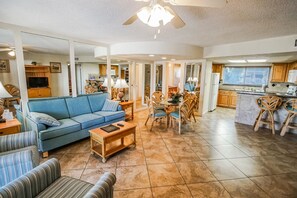 TV, video games, DVD player, ping pong