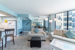 Smart TV, DVD player - High Tides Sunbird 908E-Beachfront-King Main Suite-Fantastic Sunsets! High Tides-Good Vibes! (Panama City)
