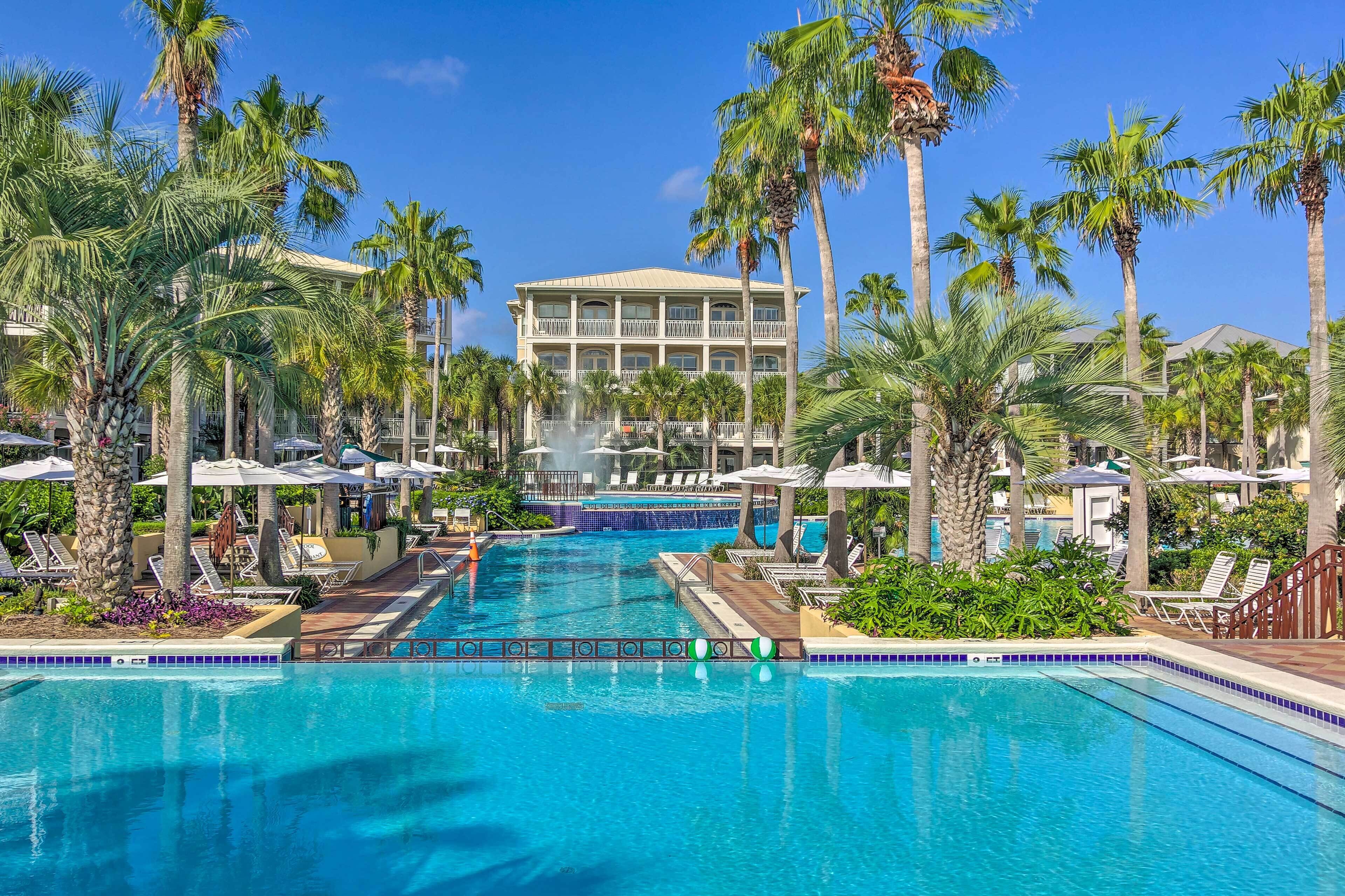A heated pool