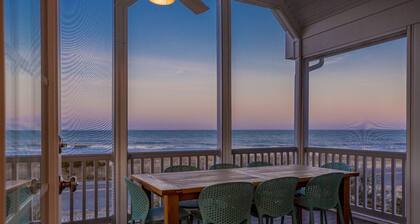 Ocean Front! UUSI Nukkuminen 12 vain muutaman askeleen päässä rannalta!  Kotieläimet