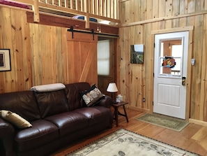 TV, fireplace, DVD player, printers