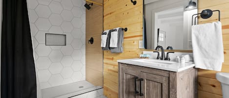 Shower, towels