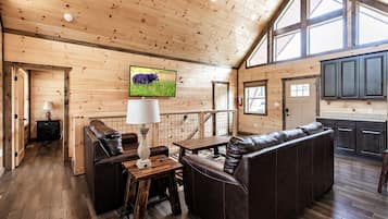 Smart TV y chimenea