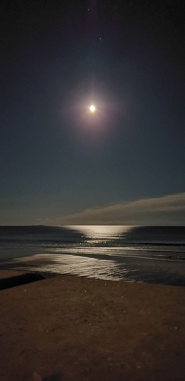 On the beach, sun-loungers - Beehive Beach house located at Hampton NH (Hampton)