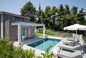 Villa, 2 Bedrooms, Private Pool, Sea View | View from room