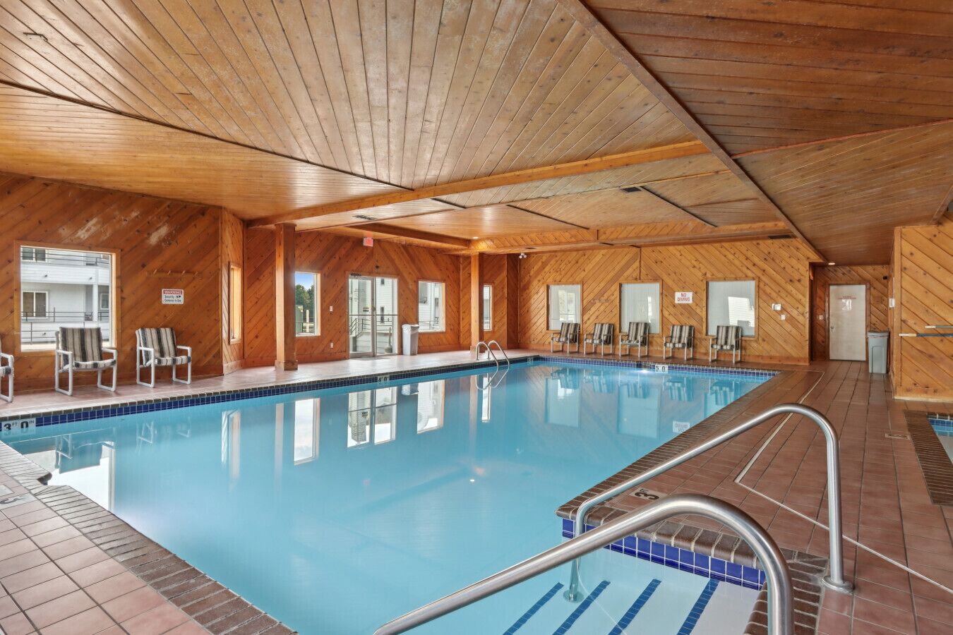Indoor pool, a heated pool