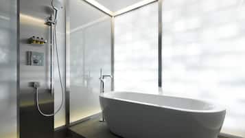 aloft, Suite, 1 Katil Raja (King), Non Smoking | Bilik Mandi | Pengering rambut, selipar, tuala disediakan, sabun