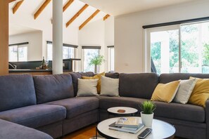 TV, fireplace, DVD player