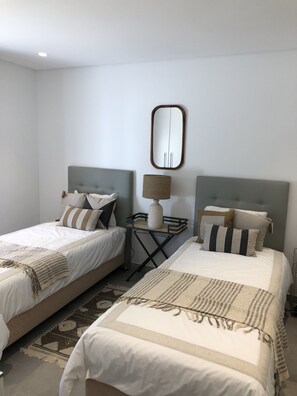 2 bedrooms, in-room safe, iron/ironing board, travel cot