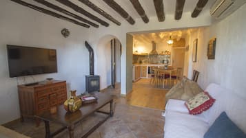 Familienbungalow | Wohnbereich | Fernseher