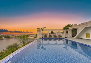 Outdoor pool - Brahma Niwas - Luxury Lake View Hotel with Infinity Pool, Udaipur  (Udaipur)