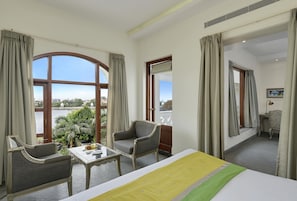 Minibar, desk, bed sheets - Brahma Niwas - Luxury Lake View Hotel with Infinity Pool, Udaipur  (Udaipur)