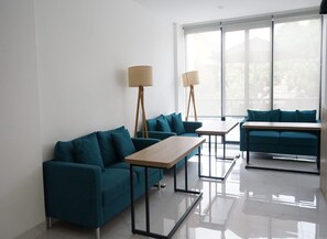 Sittområde i lobbyn