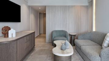 Luxury Suite Swim Up Sea View | Caja de seguridad en la habitación, escritorio y insonorización