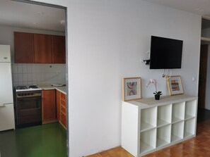 Studio Apartment | 1 bedroom, desk, iron/ironing board, free cribs/infant beds - Dunajska Apartment (Ljubljana)