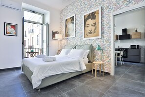 Leilighet, 2 soverom | 2 soverom, wi-fi (inkludert) og sengetøy