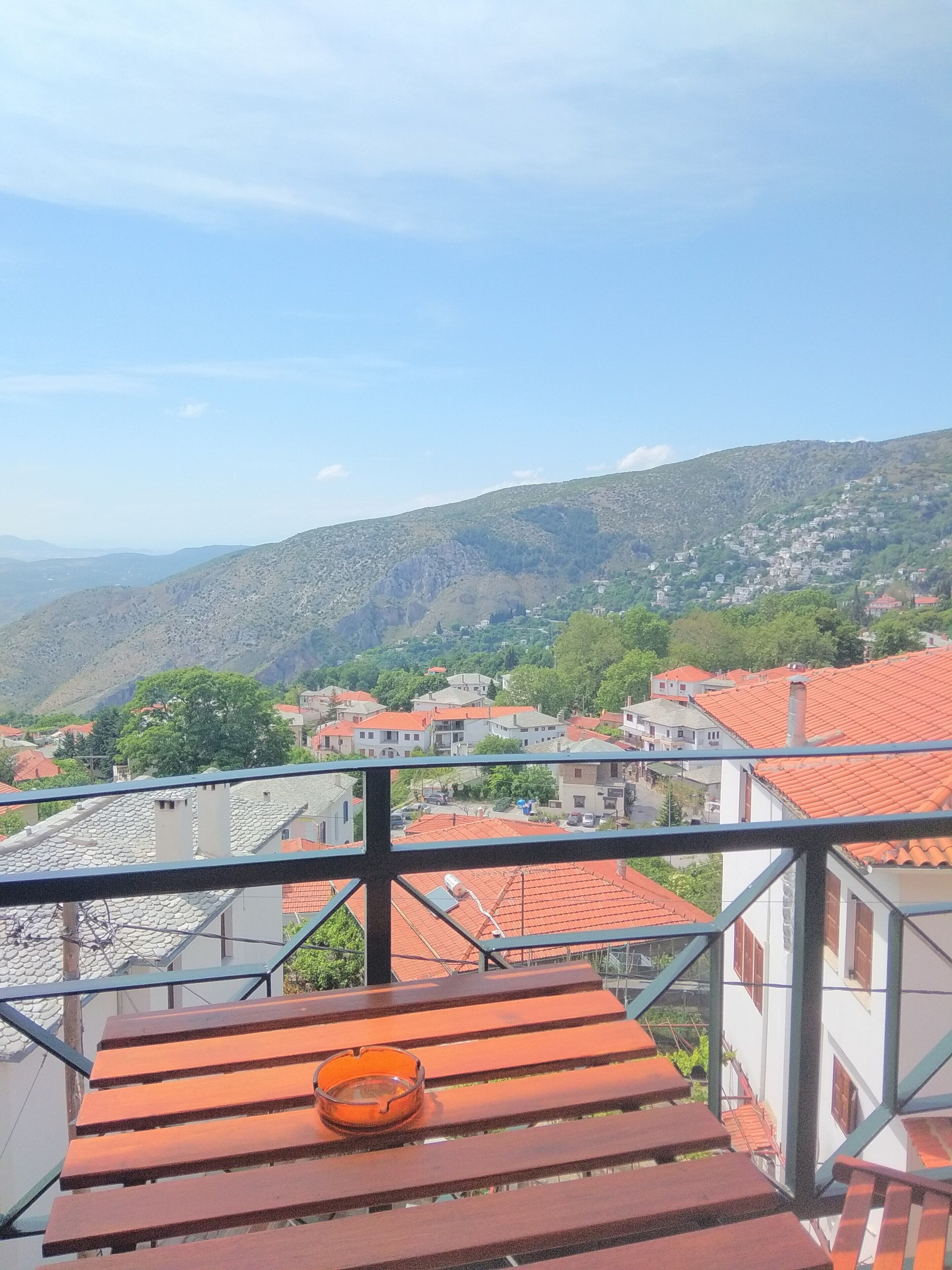 Uitzicht vanaf balkon