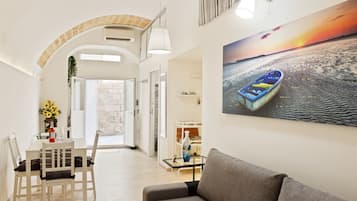 Apartment, 1 Bedroom | Living area | Flat-screen TV