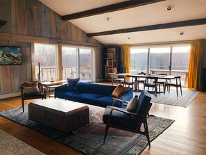 TV, fireplace, DVD player, stereo - Owl Point - Waterfront Maine (Blue Hill)