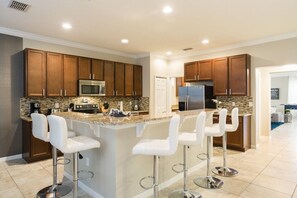 House, Multiple Beds, Private Pool, Pool View | Private kitchen | Fridge, microwave, stovetop, dishwasher - Bella Vida IHR 1002 (Kissimmee)