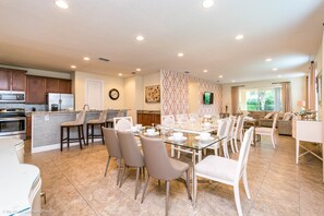 House, Multiple Beds, Private Pool, Pool View | Private kitchen | Fridge, microwave, stovetop, dishwasher - Luxury Villa 10 Bedrooms, Private Pool (Kissimmee)