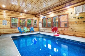 Indoor pool, a heated pool