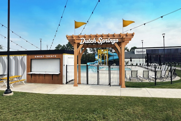 Indoor pool, seasonal outdoor pool, pool cabanas (surcharge)