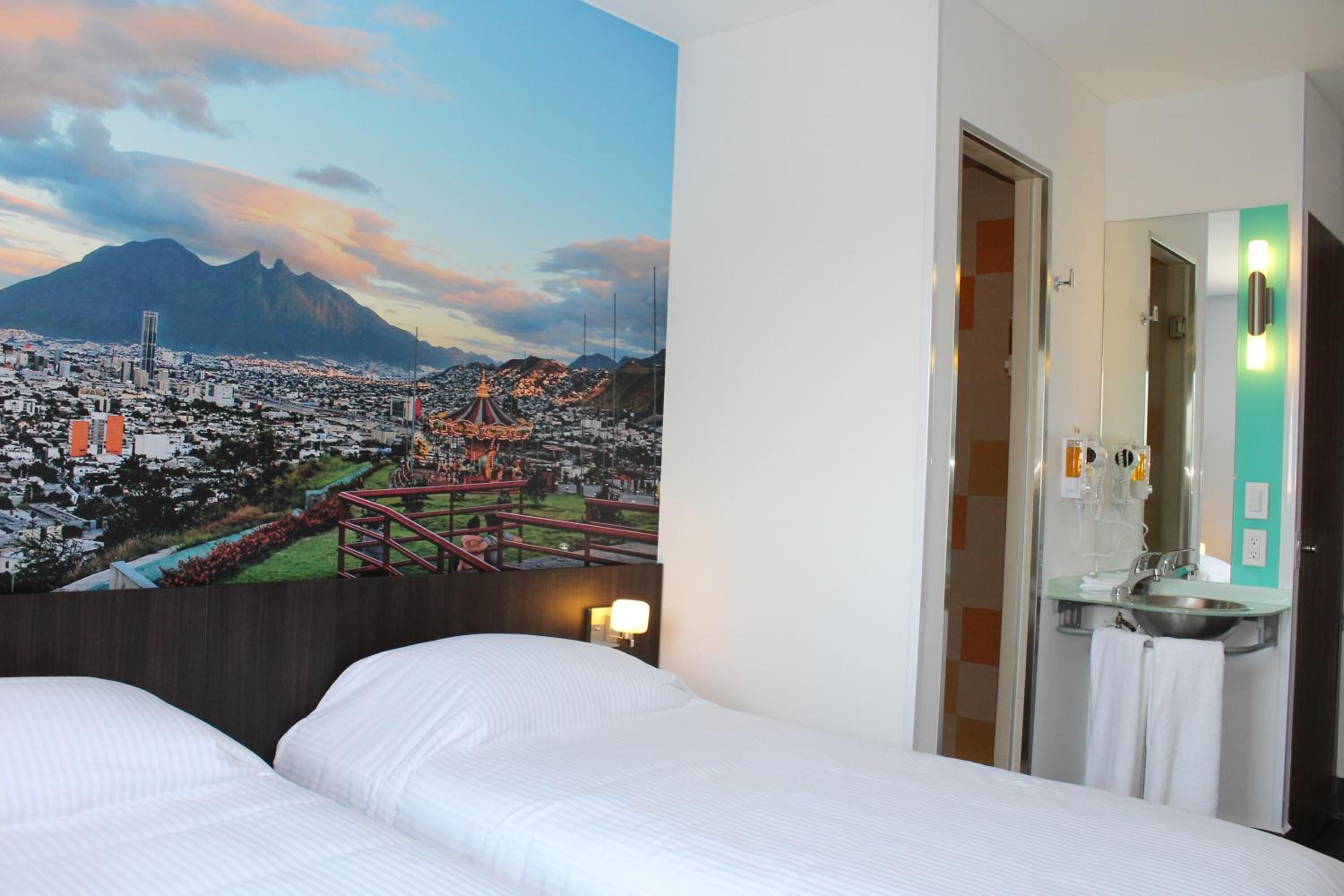 desk, laptop workspace, blackout curtains, free wifi